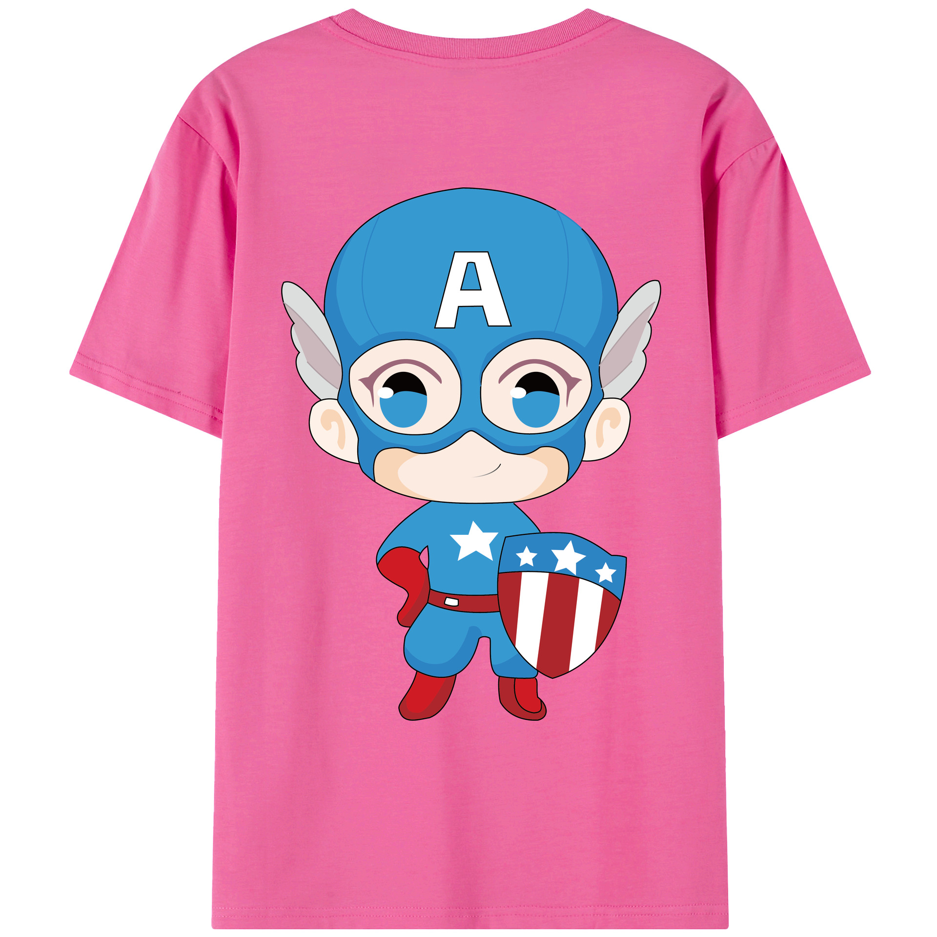 （画像用） アベンジャーズ The Avengers レディース半袖Tシャツ(バックプリント)